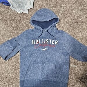 Hollister Heather Blue Men's Hoodie